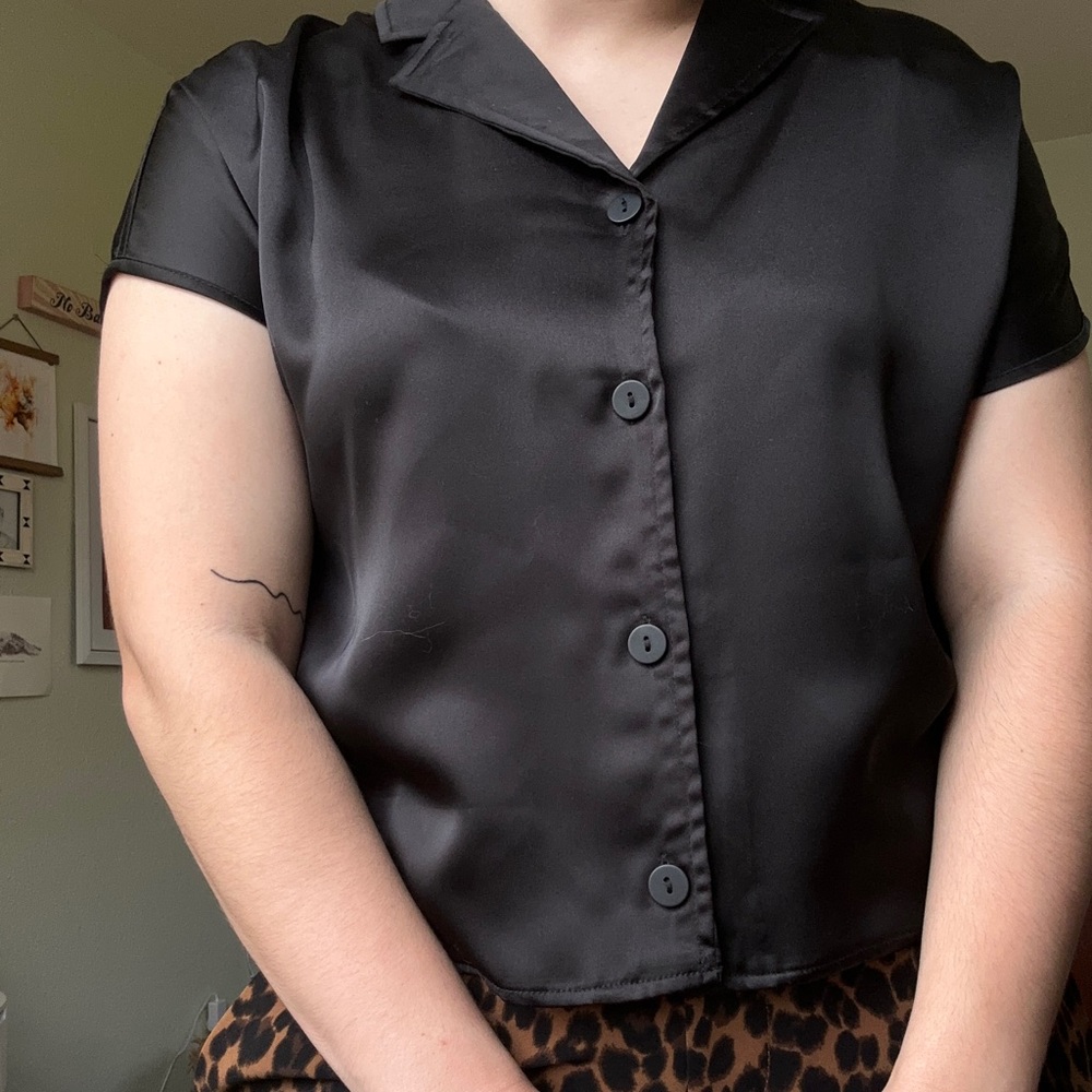 Rachel Zoe Silk Button Top